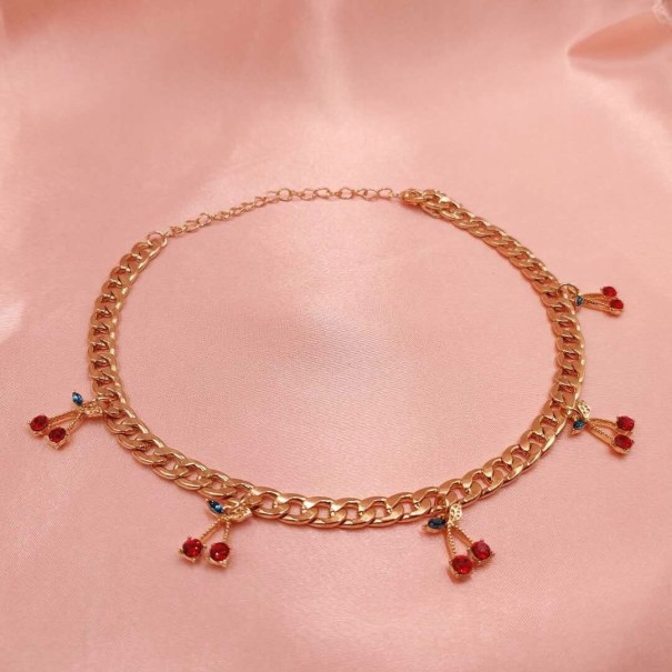 Damhalsband med körsbär 1