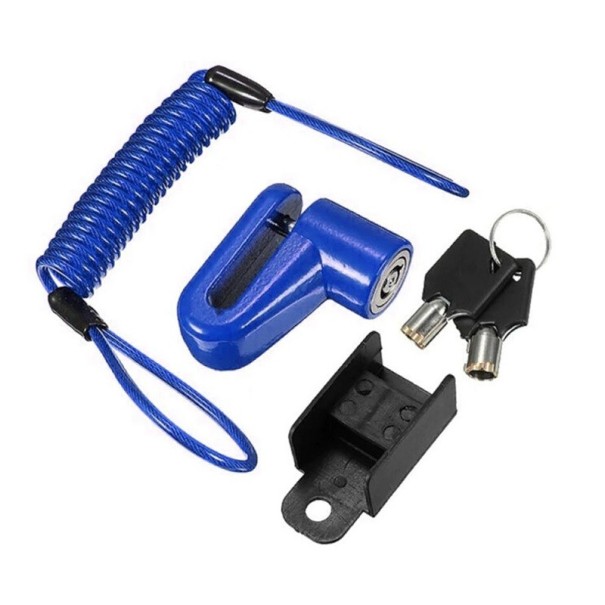 2in1 Fahrradschloss blau
