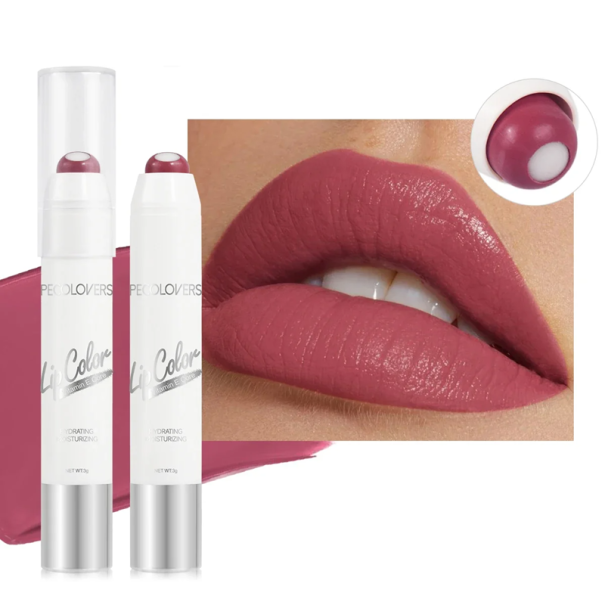 2in1 matte wasserfeste Lippenstift und Feuchtigkeitsbalsam 3 g Langanhaltendes Make-up Wischfest Ernährung und Pflege der Lippen 6