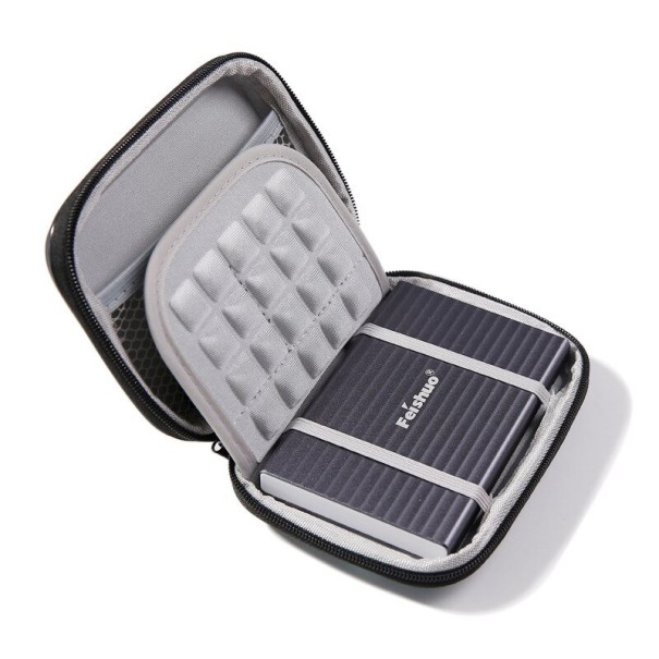 2TB ekstern harddisk med etui sort