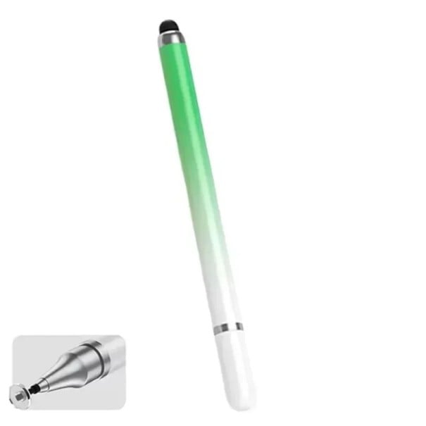 2v1-es érintőceruza táblagépekhez és okostelefonokhoz, univerzális stylus 15,5 cm, szilikon és érintőhegy, iOS és Android kompatibilis zöld