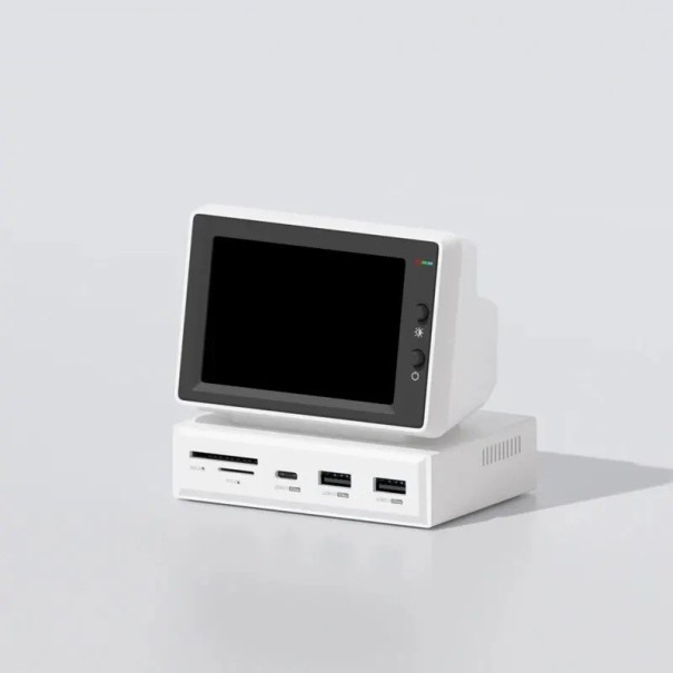 3,5-calowy mini monitor 100 x 69 x 25 mm USB-C stacja dokująca Wyświetlanie wydajności komputera wyświetlacz systemowy 1