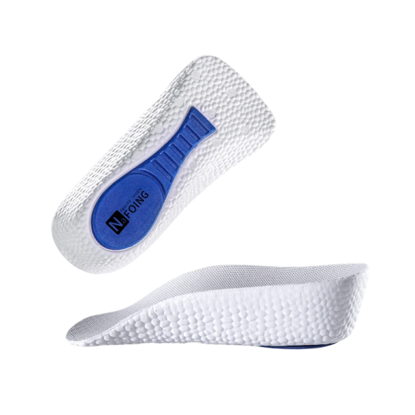 3.5 cm Insoles Neutral Colour Height Increase Shock Absorption Heel Support Relief for Feet Comfortable Wear Suitable for Sports and Work Footwear white