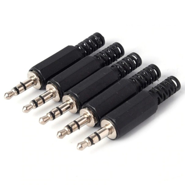 3,5 mm jack-endestykker 5 stk. 1