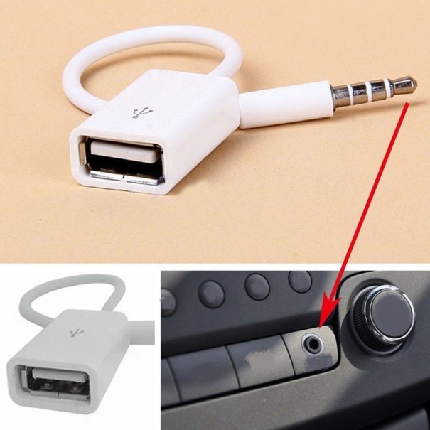 3,5 mm jack naar USB-adapter