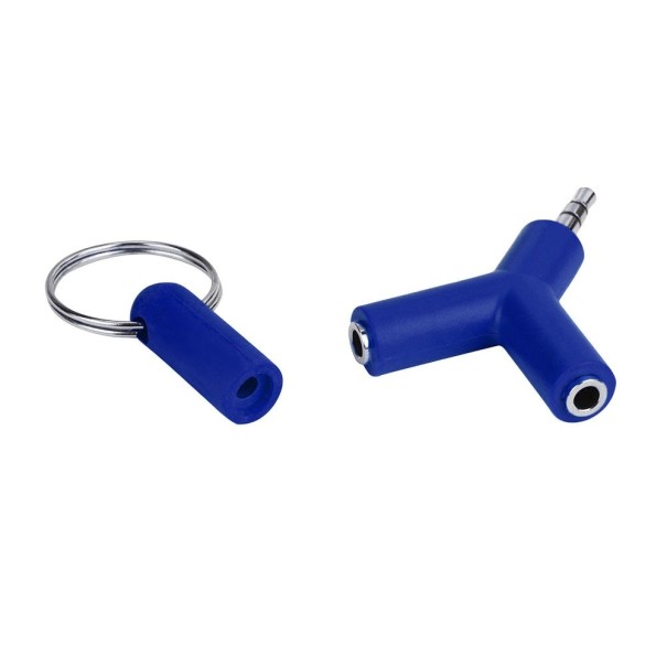 3,5 mm jack-splitter A1342 blauw
