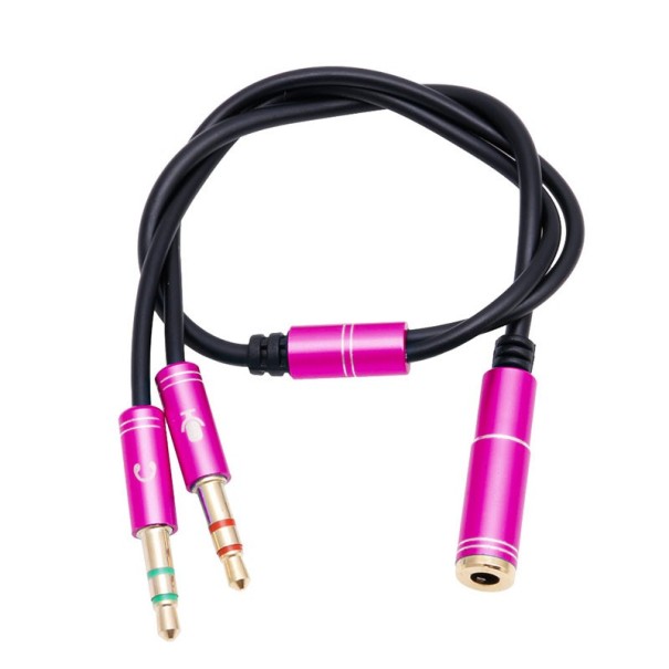 3,5 mm jack splitter K106 rosa