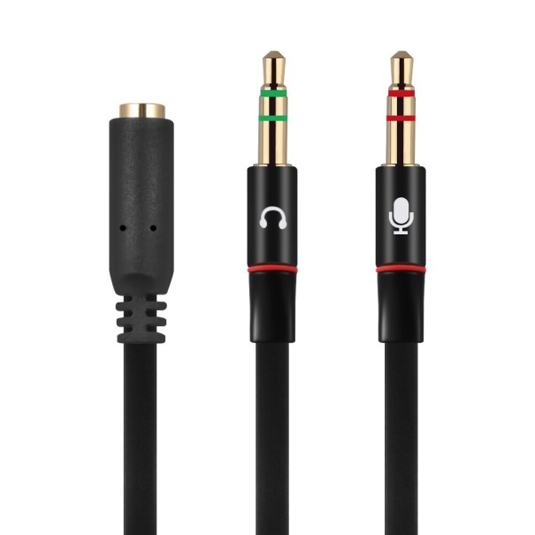 3,5 mm jack-splitter K31 zwart
