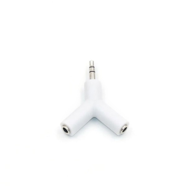 3,5 mm jack-splitter K34 hvid