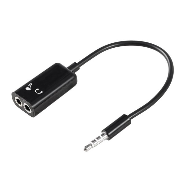 3,5 mm jack splitter K63 svart