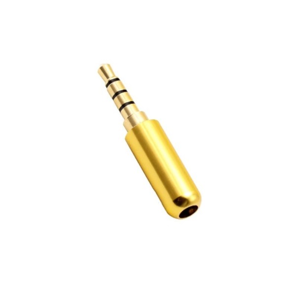 3,5 mm jackstik guld 1 stk