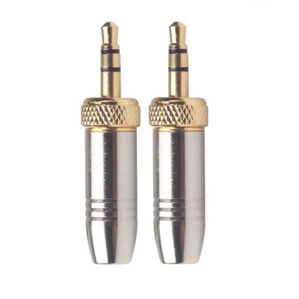 3,5 mm:n jakkipää 2 kpl hopeinen