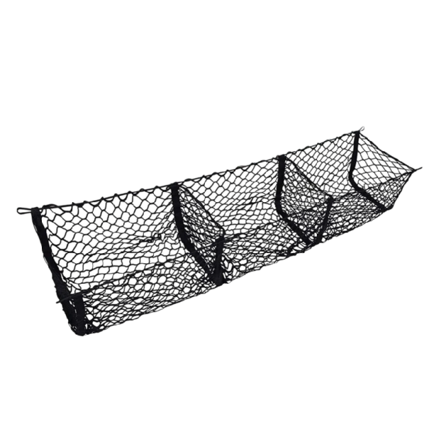 3-delt netorganisator til bilens bagagerum 120 x 28 x 30 cm Polyester Praktisk opbevaringsboks til tilbehør Pladsbesparende Rejsetilbehør 1