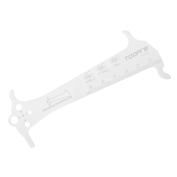3-in-1 multifunctionele fietstool Kettingslijtagemeter Kettinghaakboutmeter Fietsgereedschap voor racefietsen en mountainbikes wit