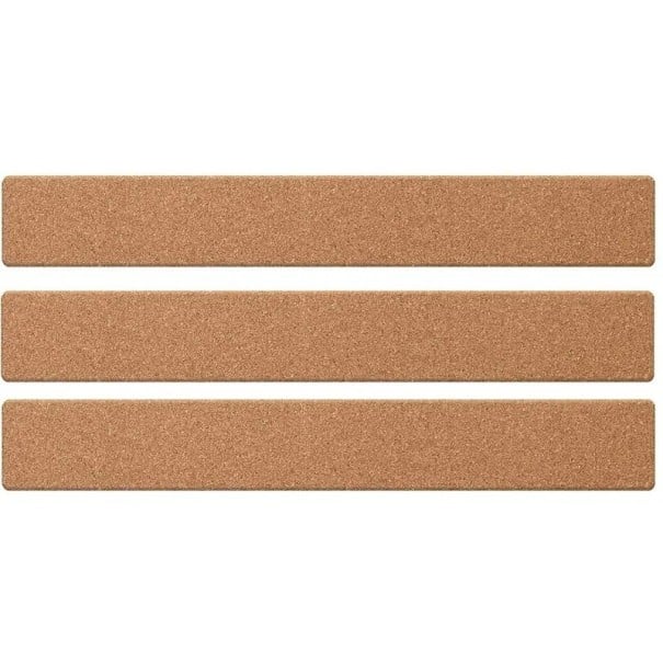 3 kpl korkkiseinäliuskoja 30 × 5 × 0,6 cm Itsekiinnittyvä luonnonkorkkitaulu muistiinpanoille valokuville 1