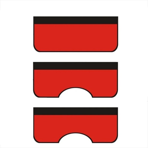 3 ks magnetická ochranná podložka do auta Kryt blatníku 110 x 45 cm Univerzálna servisná ochrana karosérie vozidla červená