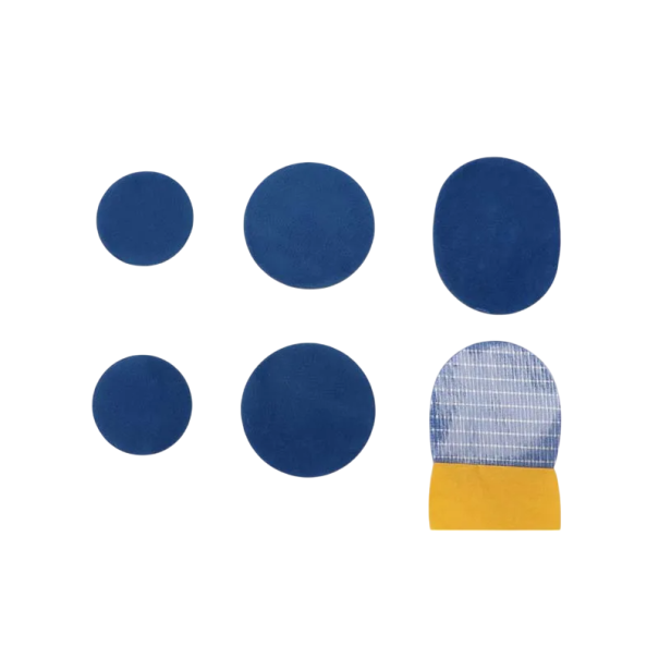 3 paia di toppe adesive per la riparazione delle scarpe in microfibra 3x3 cm, 4x4 cm, 4x5 cm Toppe nere per crepe e superfici danneggiate delle calzature blu
