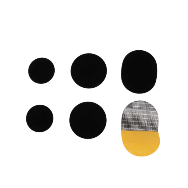 3 perechi de plasturi autoadezivi pentru repararea încălțămintei, din piele microfibră 3x3 cm, 4x4 cm, 4x5 cm. Plasturi negri pentru crăpături și suprafețe deteriorate ale încălțămintei. negru