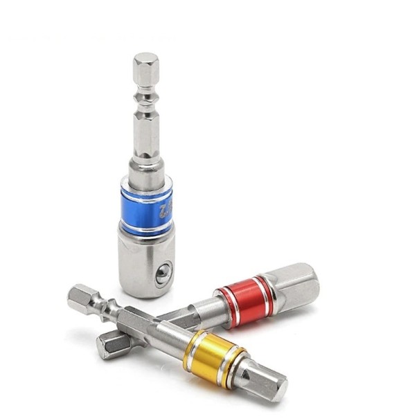 3 st HEX borradapter 1/4, 3/8, 1/2