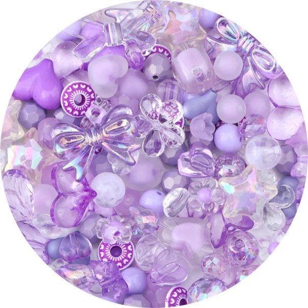 30 g barokke acryl kralen Acryl Decoratieve kralen voor het maken van sieraden armbanden kettingen hangers Creatie van decoraties Kralenwerk paars