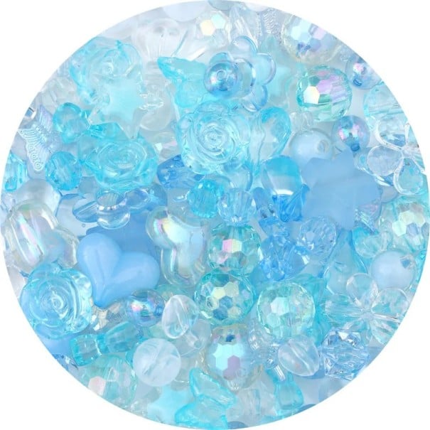 30 g mărgele acrilice baroce Akryl Mărgele decorative pentru fabricarea bijuteriilor brățărilor colierelor pandantivelor Crearea albastru