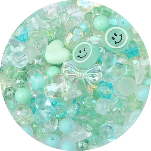 30 g perle acriliche barocche Perle decorative in acrilico per la creazione di gioielli bracciali collane ciondoli Creazione di decorazioni Perline verde