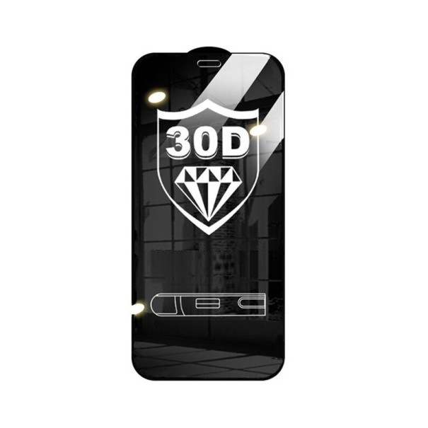 30D tvrdené sklo pre iPhone X čierna