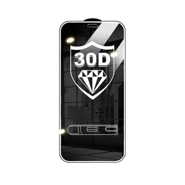30D vidro temperado para iPhone 13 Pro Max branco