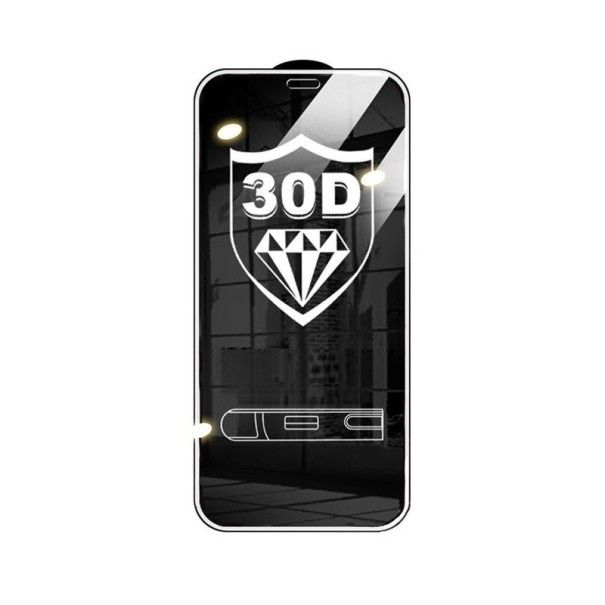 30D vidro temperado para iPhone 14 Pro branco