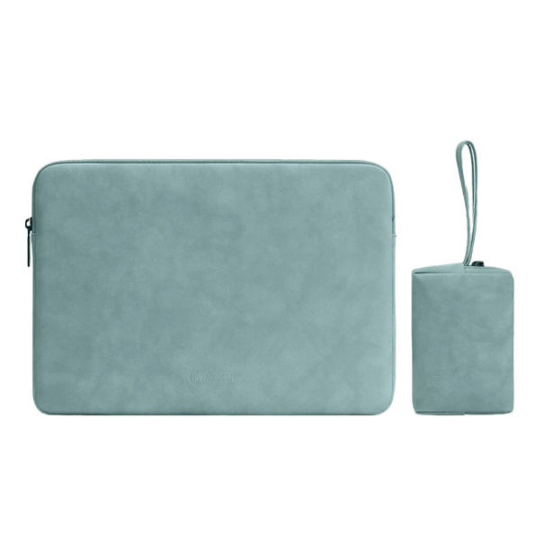 32 x 23 x 2 cm MacBook HP Dell 13.3 - 14 inchi husă pentru laptop și husă cu accesorii pentru notebook verde deschis