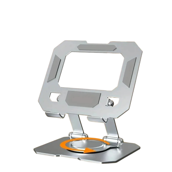 360° otočný stojan na tablet Hliníková slitina Nastavitelný držák pro pohodlné sledování Stabilní otočná základna Stolní držák pro zařízení 1