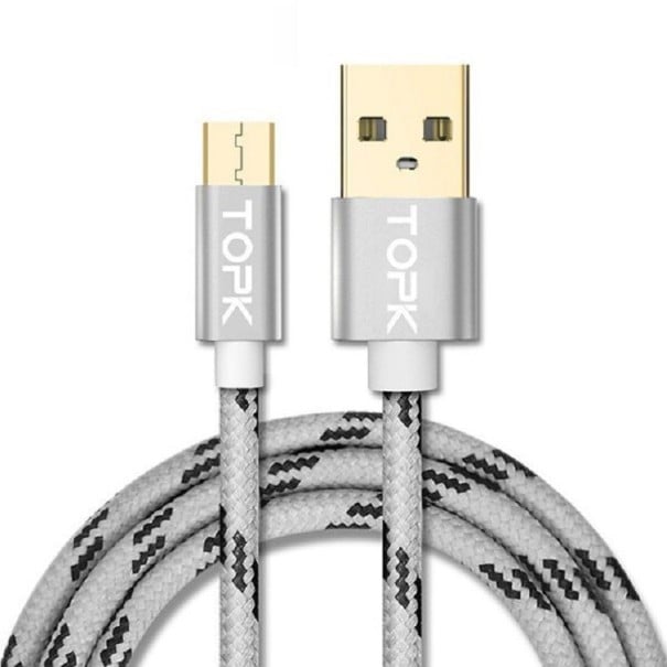 Datový kabel USB na Micro USB K481 šedá