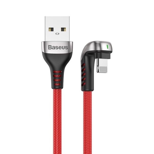 Vinklad datakabel för Apple Lightning / USB 2 m 1