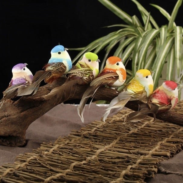 Décoration oiseau 12 pcs 1
