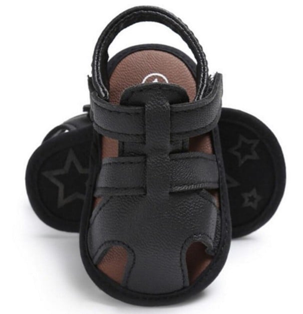 Zapatillas de estar por casa para niños A2 negro 0-6 meses