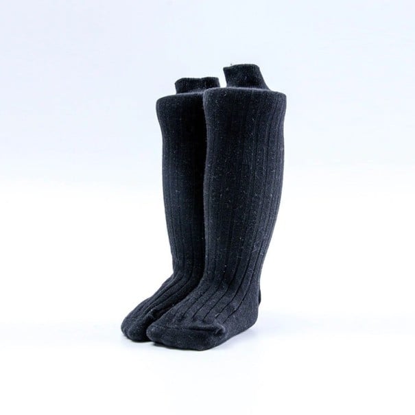 Calcetines largos para niños negro 3-5 años