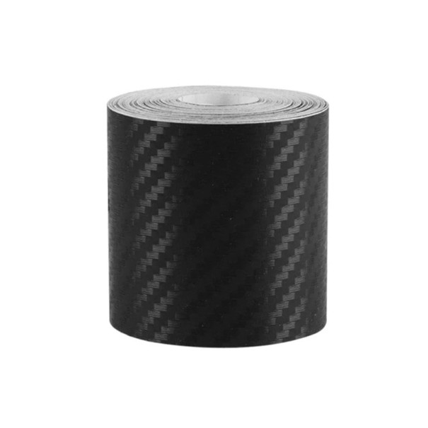 3D Black Carbon Tape 5 cm x 7 m for Cars Door Edges Mirrors Self-Adhesive Vinyl Tape Waterproof Scratch and Collision Protection 1