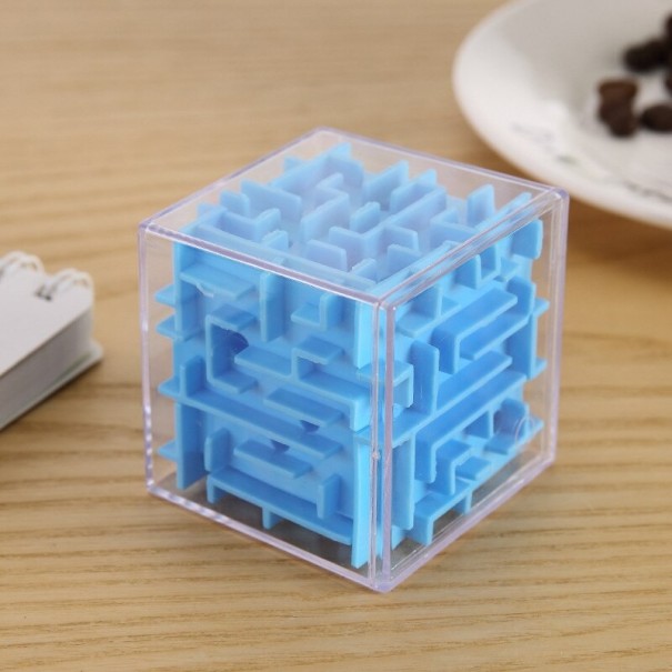 3D doolhof blauw