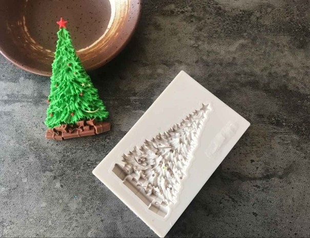 3D forma na pečení vánoční strom 1
