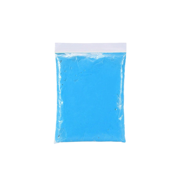 3D hand- of voetafdruk blauw