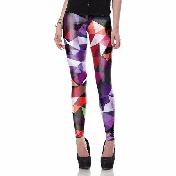 3D-Leggings für Damen mit Dreiecken S