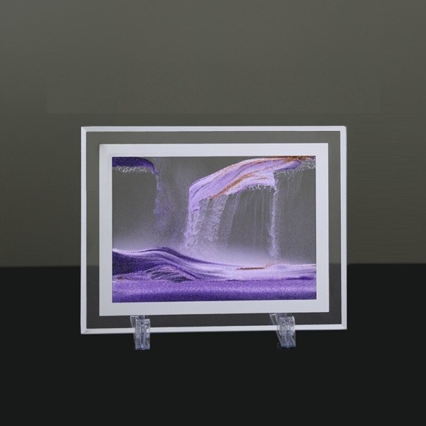 3D obraz z pohyblivého písku hranatý fialová