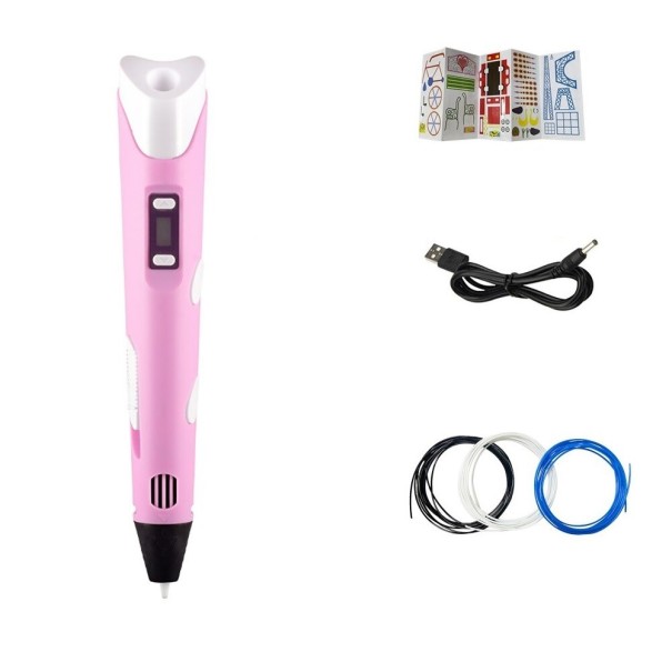 3D-penset 9 m printfilament roze
