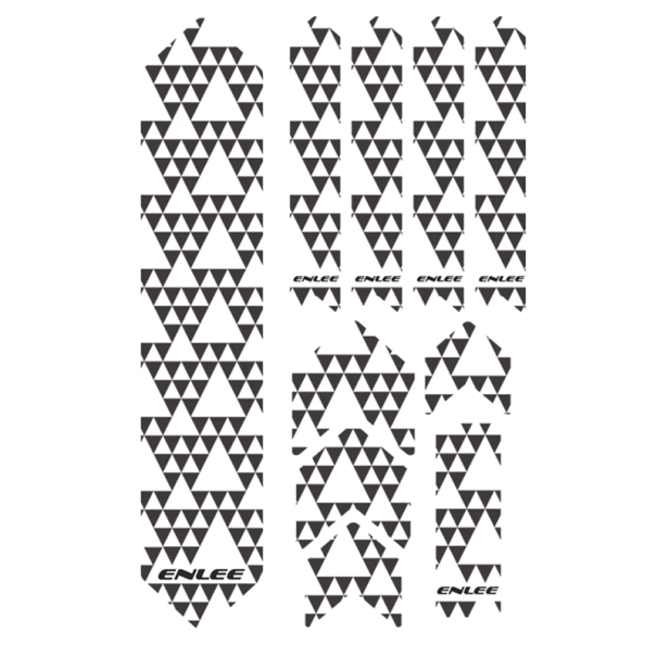 3D Protective Sticker for Bicycle Frame 38x23x1 cm Removable Scratch-Resistant Film for Mountain and Road Bikes Bicycle Frame Protection 1