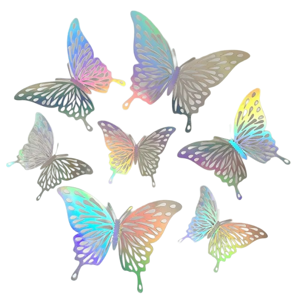 3D samolepka - Motýľ 60 ks V171 1