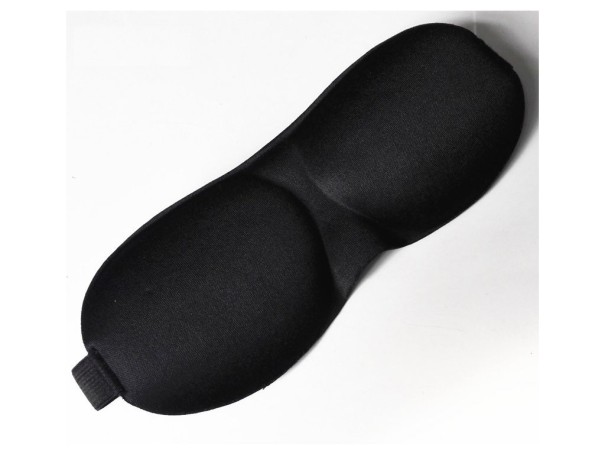 3D sömnmask svart