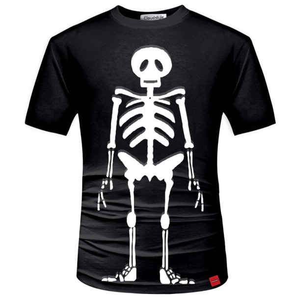 3D-T-Shirt für Herren – Skelett M