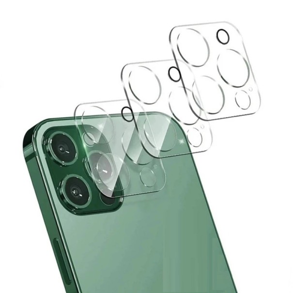 3D vetro protettivo per fotocamere posteriori per iPhone 15 Pro 3 pz 1
