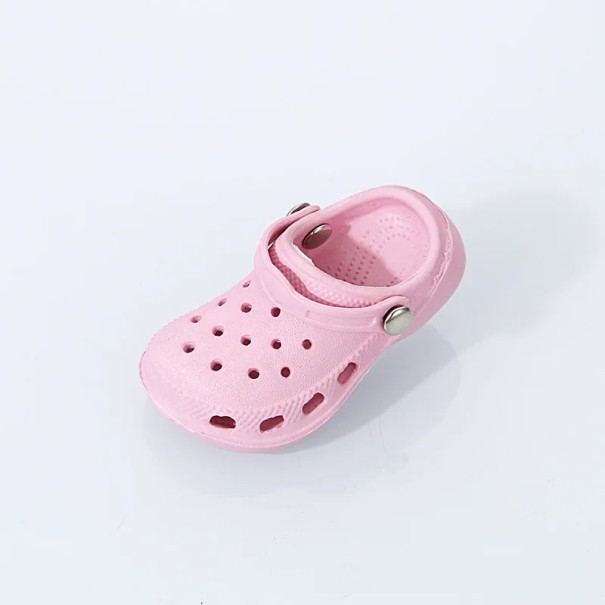 3D Zubehör für Crocs Mini Crocsa 2–3 cm PVC verschiedene Farben mit Befestigungsstift Dekoration für Schuhe rosa
