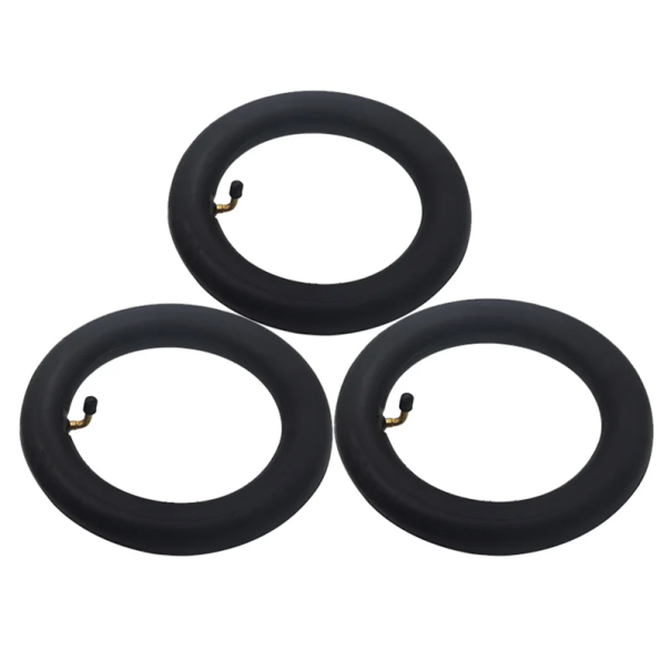 3x Butylslang för elektrisk sparkcykel 10x2 med 90° ventil Reservslang för sparkcykel Hållbar slang för 10-tums däck 1